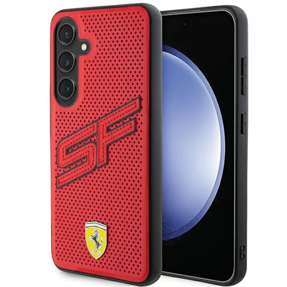 ⁨Ferrari FEHCS24MPINR S24+ S926 czerwony/red hardcase Big SF Perforated⁩ w sklepie Wasserman.eu