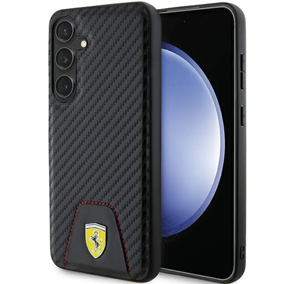 ⁨FerrariFEHCS24MN3PUK S24+ S926 czarny/black hardcase Carbon Stitched Bottom⁩ w sklepie Wasserman.eu