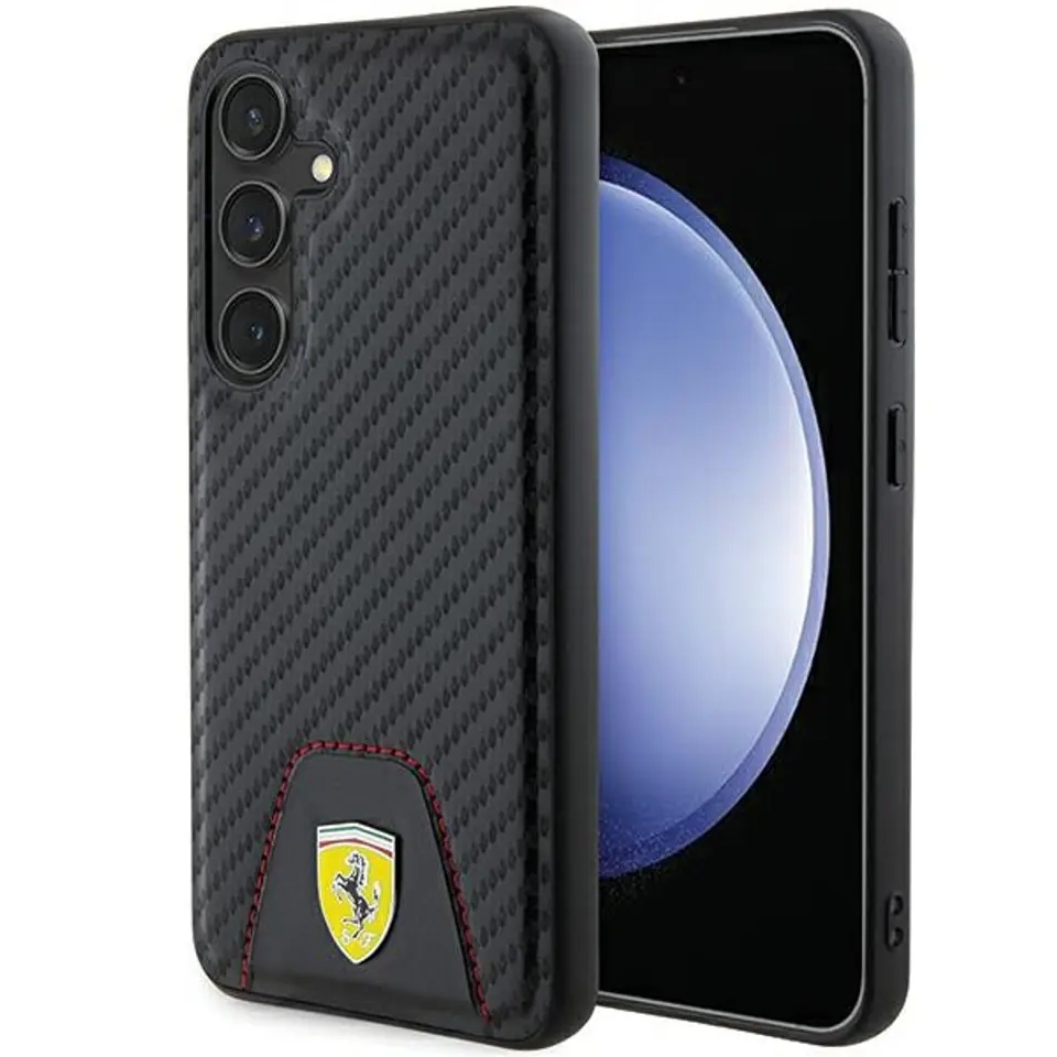 ⁨FerrariFEHCS24SN3PUK S24 S921 czarny/black hardcase Carbon Stitched Bottom⁩ w sklepie Wasserman.eu