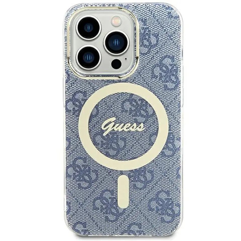 ⁨Guess GUHMP15SH4STB iPhone 15 / 14 / 13 6.1" niebieski/blue hardcase IML 4G MagSafe⁩ w sklepie Wasserman.eu