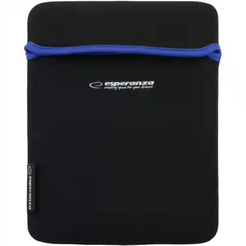 ⁨ET172B Neoprene Tablet Case 9.7" Black - Blue Esperanza⁩ at Wasserman.eu