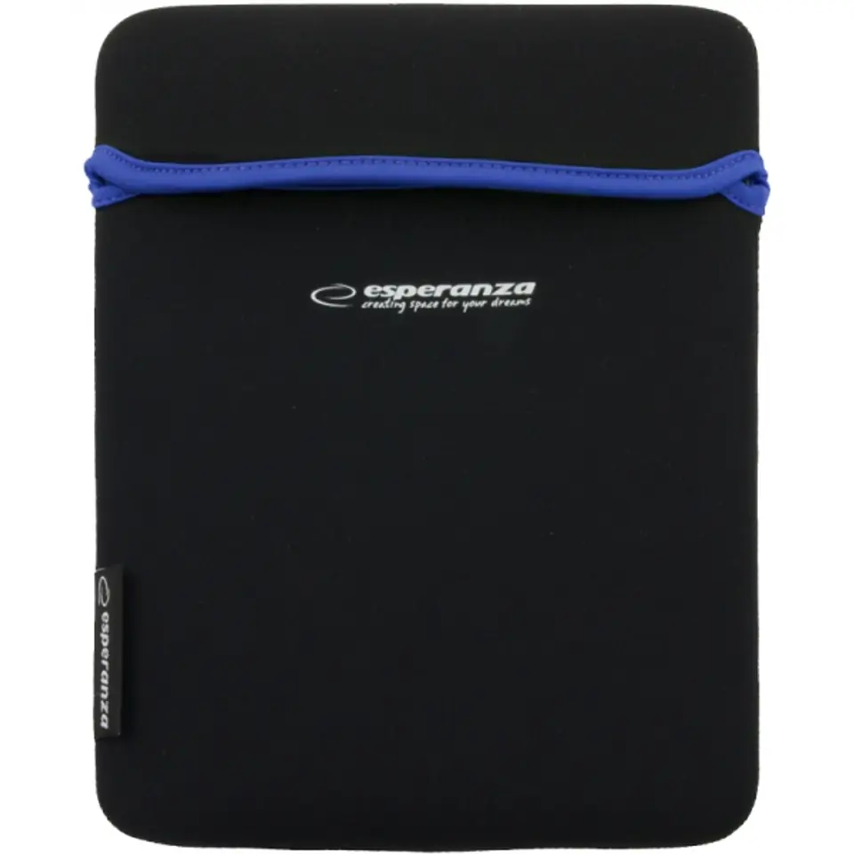 ⁨ET172B Neoprene Tablet Case 9.7" Black - Blue Esperanza⁩ at Wasserman.eu