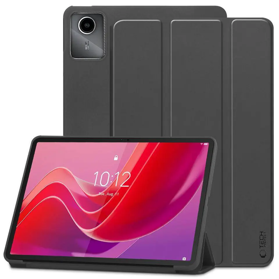 ⁨Etui LENOVO TAB M11 Tech-Protect SmartCase czarne⁩ w sklepie Wasserman.eu