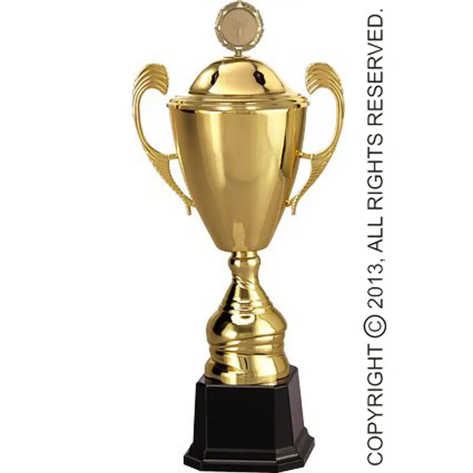 ⁨Puchar metalowy złoty z przykrywką⁩ w sklepie Wasserman.eu