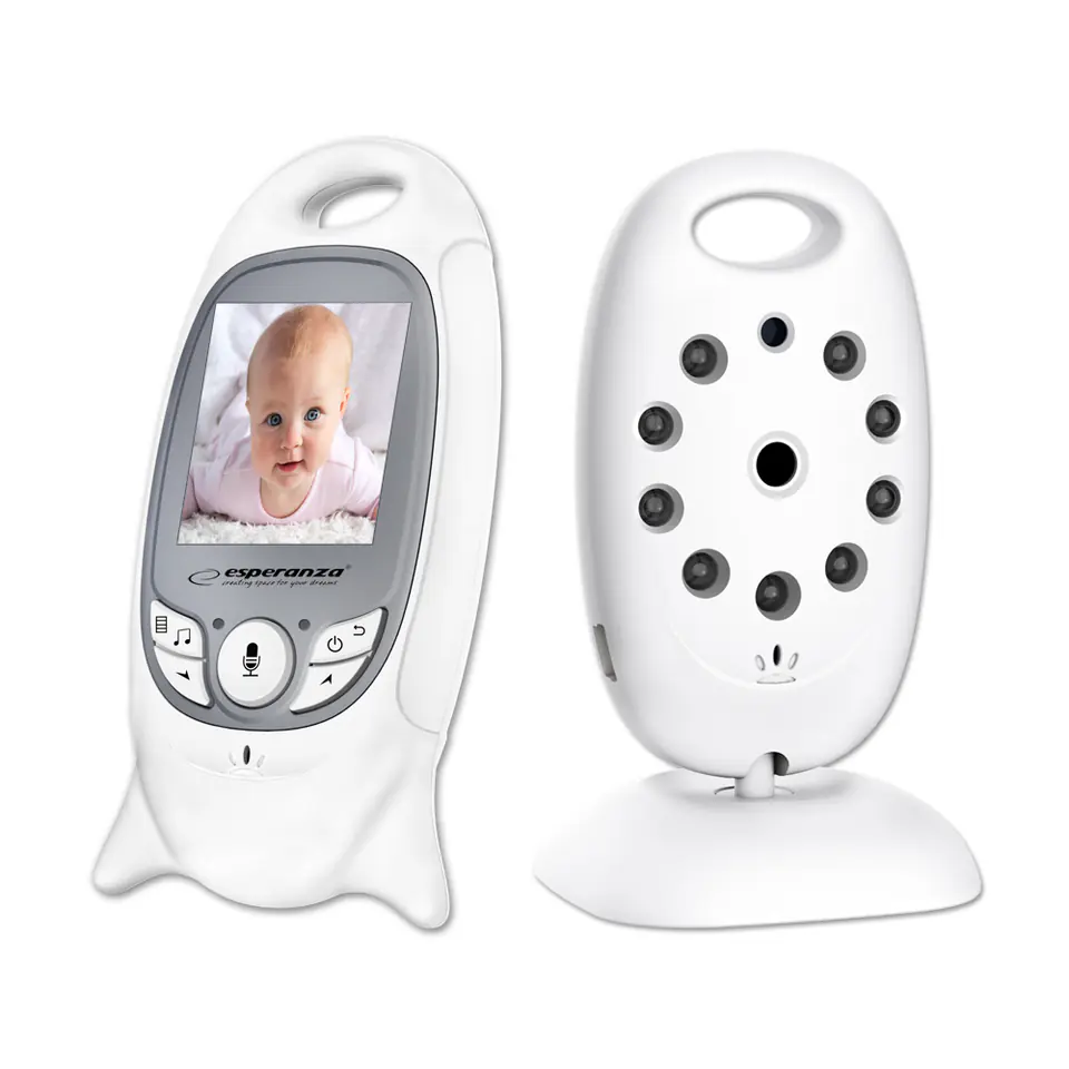 ⁨Esperanza EHM001 LCD Baby Monitor 2.0" White⁩ at Wasserman.eu