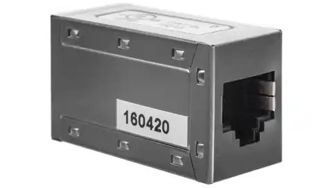 ⁨Adapter (przelotka) RJ45/RJ45 kat.6A ekranowany DN-93905⁩ w sklepie Wasserman.eu