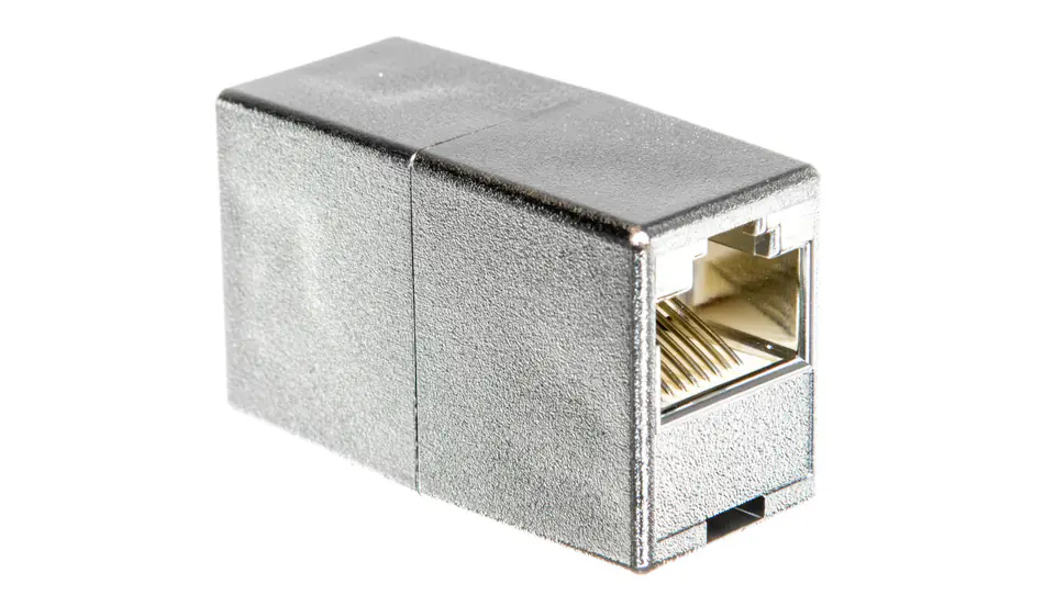 ⁨Adapter (przelotka) RJ45/RJ45 kat.5e ekranowany DN-93901⁩ w sklepie Wasserman.eu