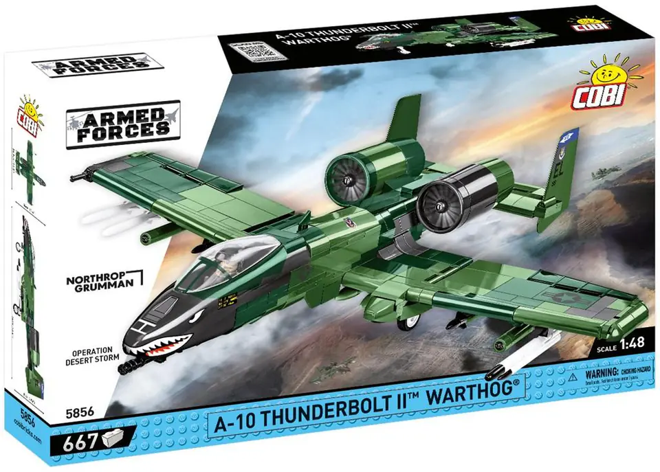 ⁨COBI 5856 Armed Forces U.S. Army A-10 THUNDERBOLT II WARTHOG 667 Ground Attack Aircraft⁩ at Wasserman.eu