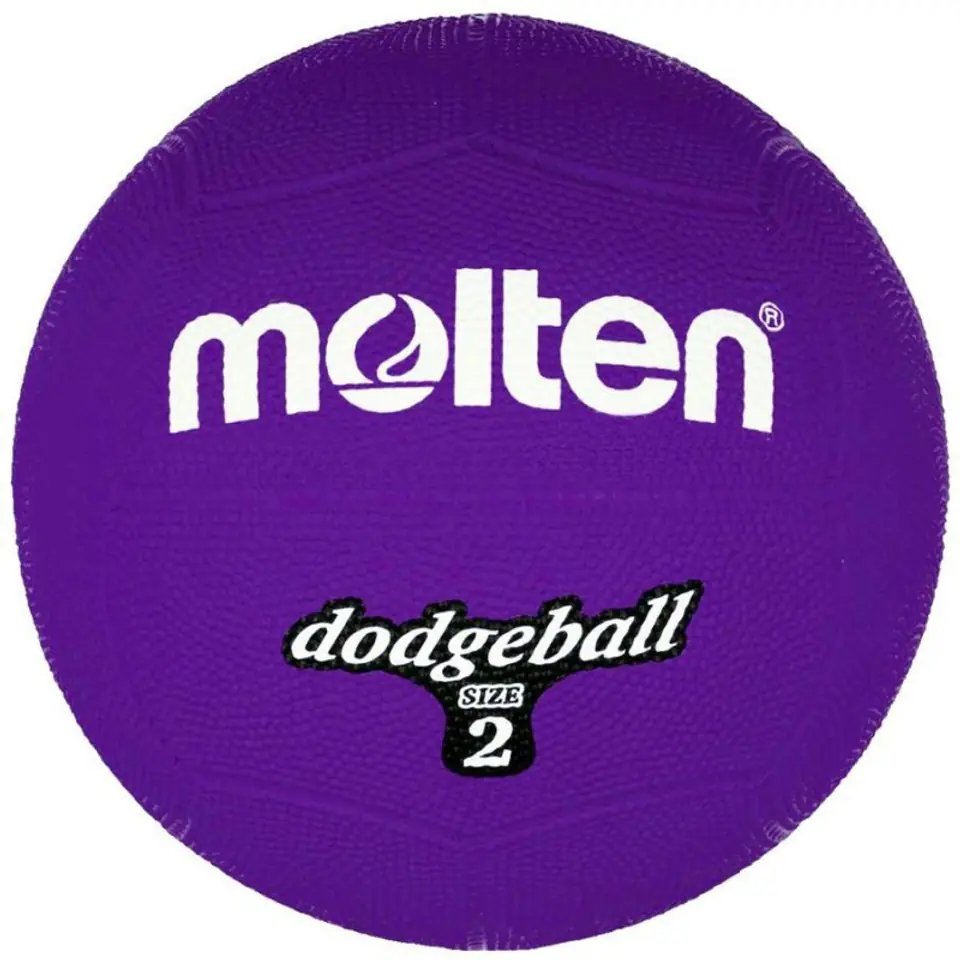 ⁨Piłka gumowa Molten dodgeball size 2 DB2-V (kolor Fioletowy)⁩ w sklepie Wasserman.eu