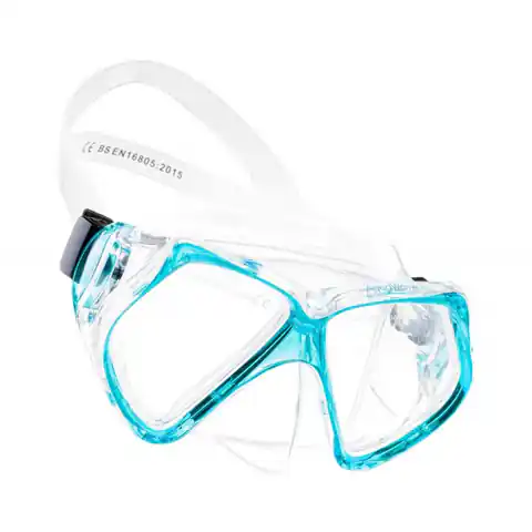 ⁨Maska do nurkowania Aquawave Opal Mask (kolor Niebieski. Przeźroczysty)⁩ w sklepie Wasserman.eu