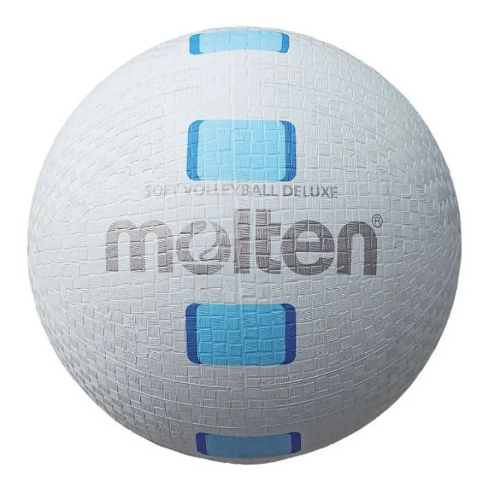 ⁨Piłka do siatkówki Molten Soft Volleyball Deluxe S2Y1550 (kolor Biały)⁩ w sklepie Wasserman.eu