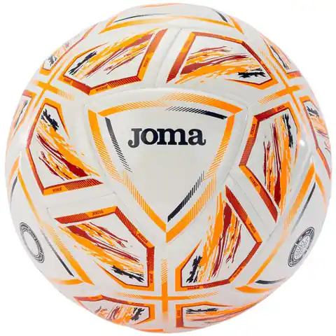 ⁨Piłka nożna Joma Halley II Ball 401268 401268 (kolor Biały. Pomarańczowy, rozmiar 4)⁩ w sklepie Wasserman.eu