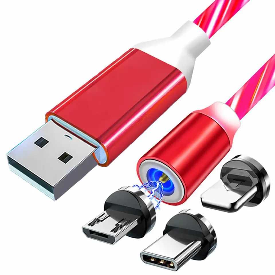 ⁨KK21W Magnetic Cable 3 in 1 led red⁩ at Wasserman.eu