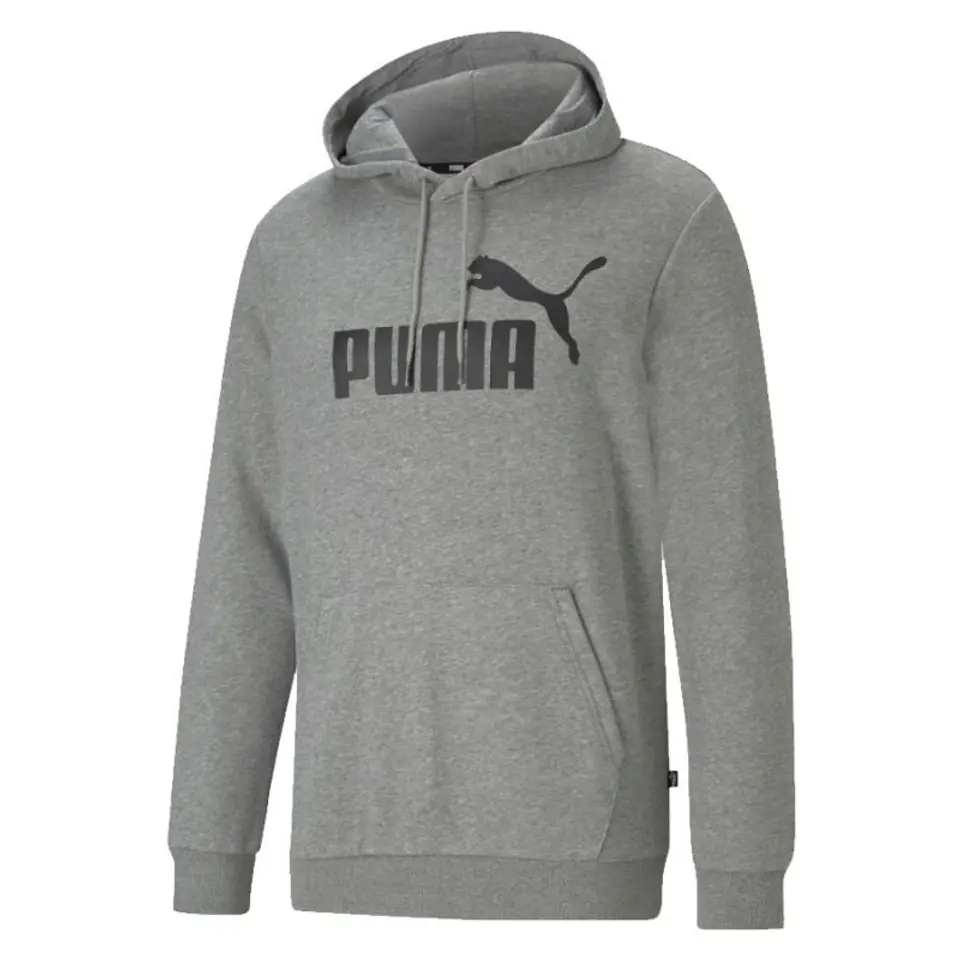 ⁨Bluza Puma Essential Big Logo Hoodie TR M (kolor Szary/Srebrny, rozmiar XL)⁩ w sklepie Wasserman.eu