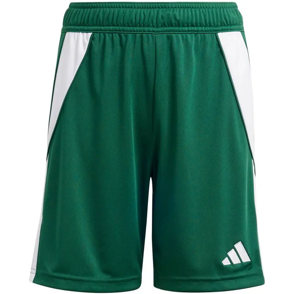 ⁨Spodenki adidas Tiro 24 Jr (kolor Biały. Zielony, rozmiar 176cm)⁩ w sklepie Wasserman.eu