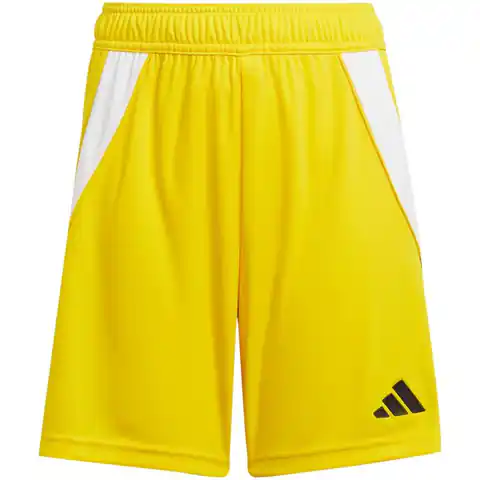 ⁨Spodenki adidas Tiro 24 Jr (kolor Biały. Żółty, rozmiar 140cm)⁩ w sklepie Wasserman.eu