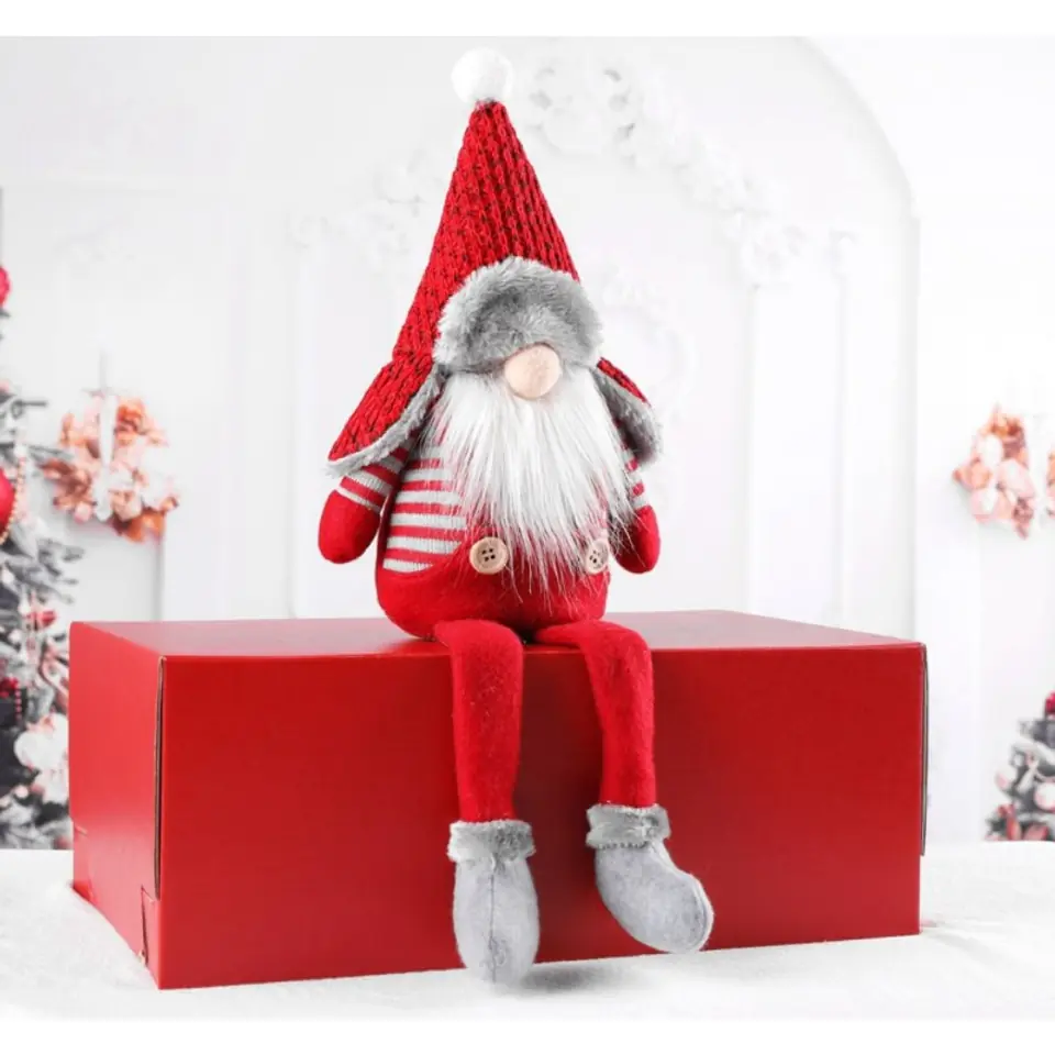 ⁨KRASNAL ŚWIĄTECZNY BOŻE NARODZENIE  41 cm Z PLUSZU KSN10⁩ w sklepie Wasserman.eu