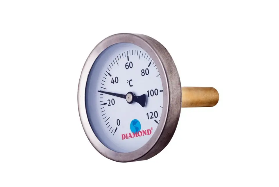 ⁨THERMOMETER AVG 63MM 0-120C, REAR-GW 1/2'⁩ at Wasserman.eu