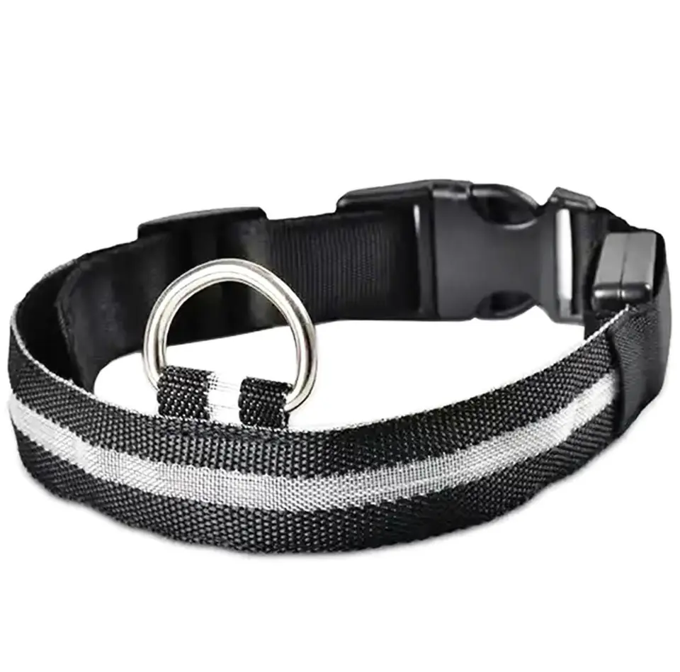 AG232D Obroża świecąca led 32-37cm black w sklepie Wasserman.eu