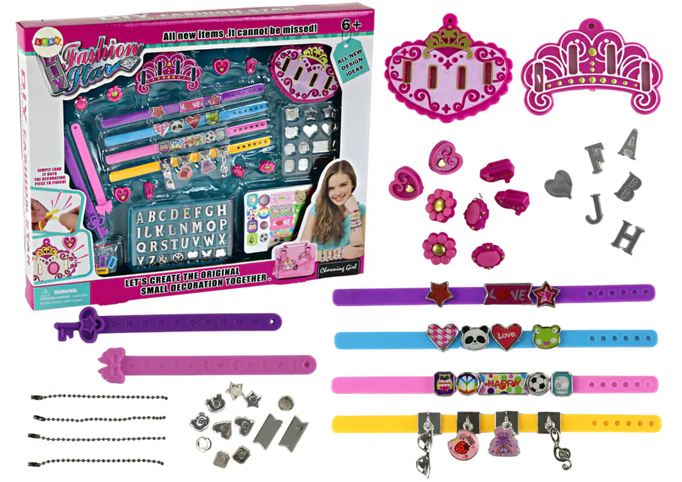 Jewelry Set Bracelets Pendant Letters DIY at Wasserman.eu