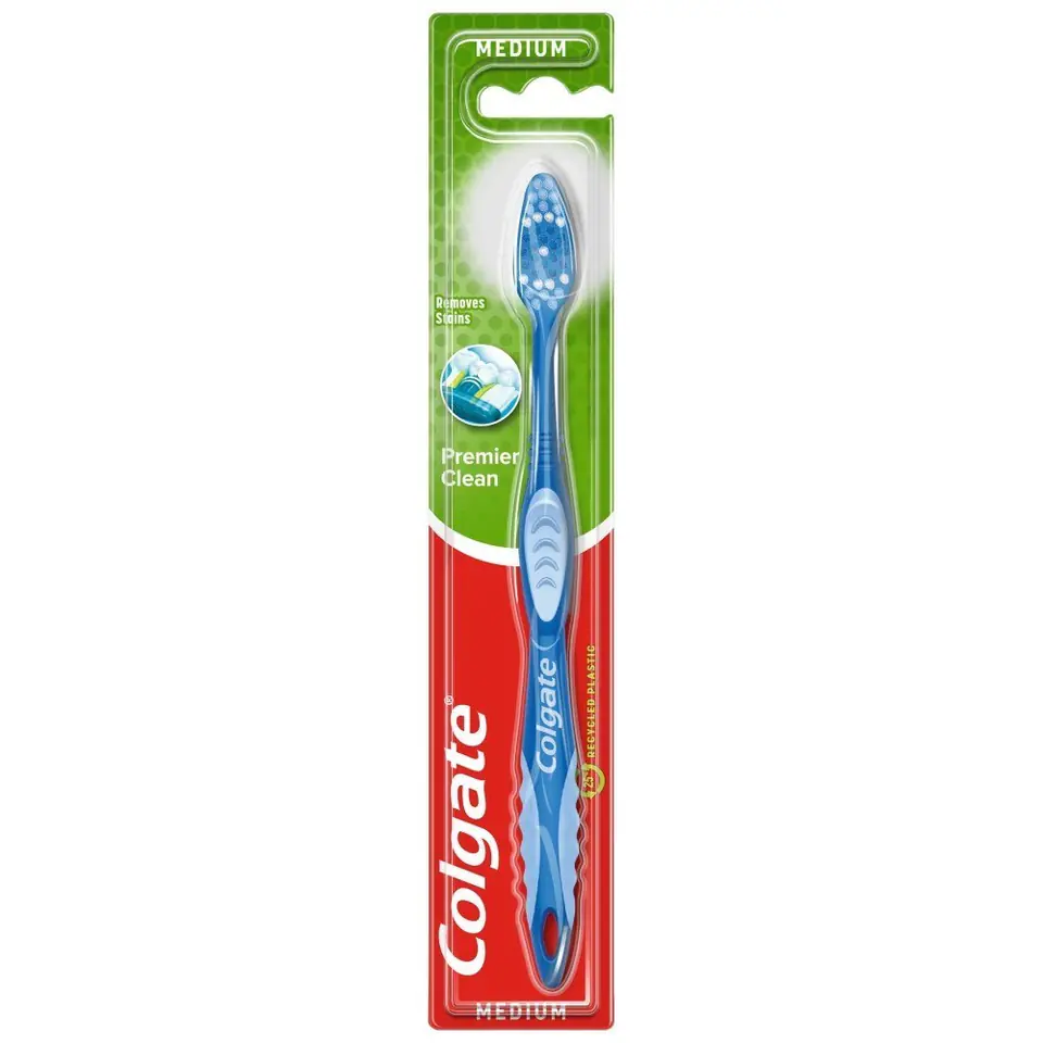 ⁨COLGATE Szczoteczka do zębów Premier Clean - Medium (średnia) 1szt⁩ w sklepie Wasserman.eu