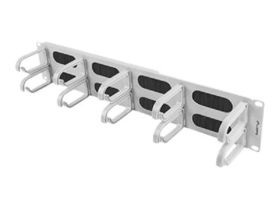 Organizer kabli 19'' 1U Panel szczotkowany Typ B szary w sklepie Wasserman.eu
