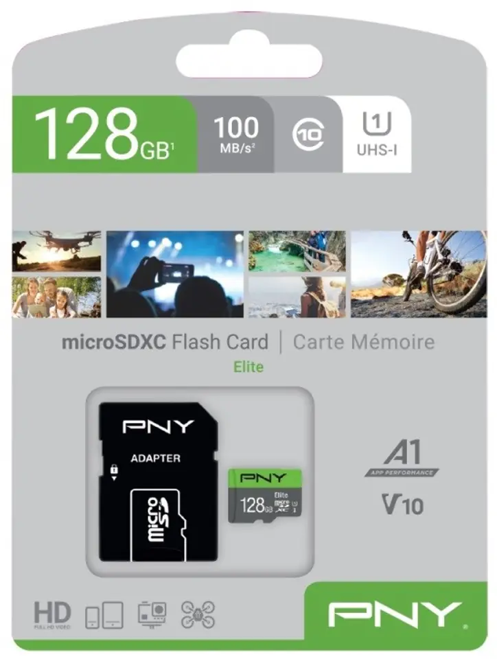 ⁨MicroSDXC 128GB P-SDU128V11100EL-GE memory card⁩ at Wasserman.eu