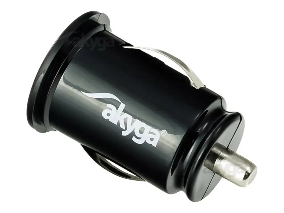 ⁨Car charger AKYGA 2x USB Black AK-CH-02⁩ at Wasserman.eu