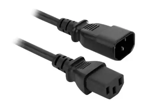 ⁨Computer power cable plug - socket, 1.8m (extension cable) AK-PC-03A. (1LM)⁩ at Wasserman.eu