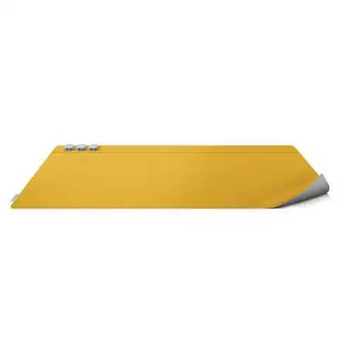 ⁨UNIQ Hagen dwustronna magnetyczna podkładka na biurko żółto-szary/canary yellow-chalk grey⁩ w sklepie Wasserman.eu