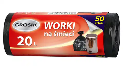 ⁨Sarantis Jan Niezbędny Grosik Worki na śmieci 20L 1op-50szt⁩ w sklepie Wasserman.eu