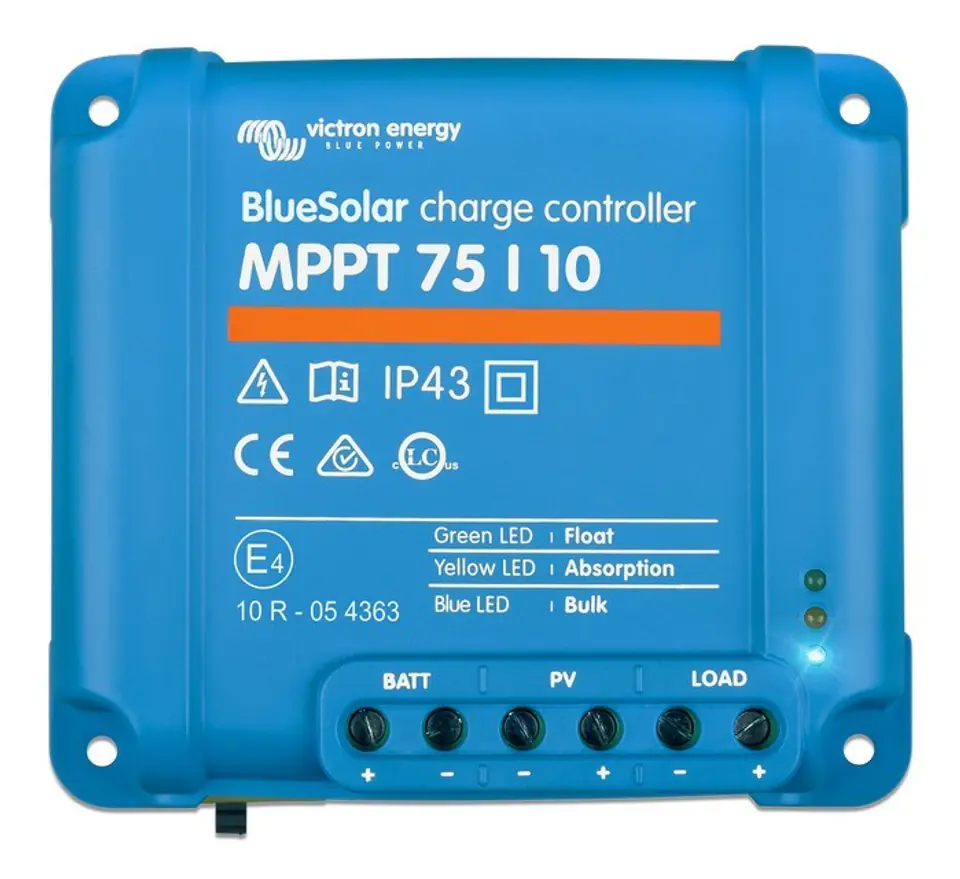 ⁨Regulator ładowania Victron Energy BlueSolar MPPT 75/10 (SCC010010050R)⁩ w sklepie Wasserman.eu