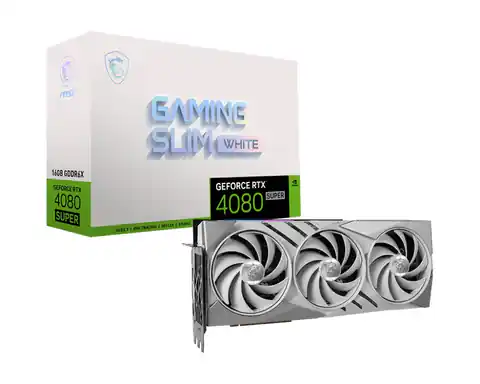 ⁨Karta graficzna MSI GeForce RTX 4080 SUPER 16GB GAMING X SLIM WHITE⁩ w sklepie Wasserman.eu