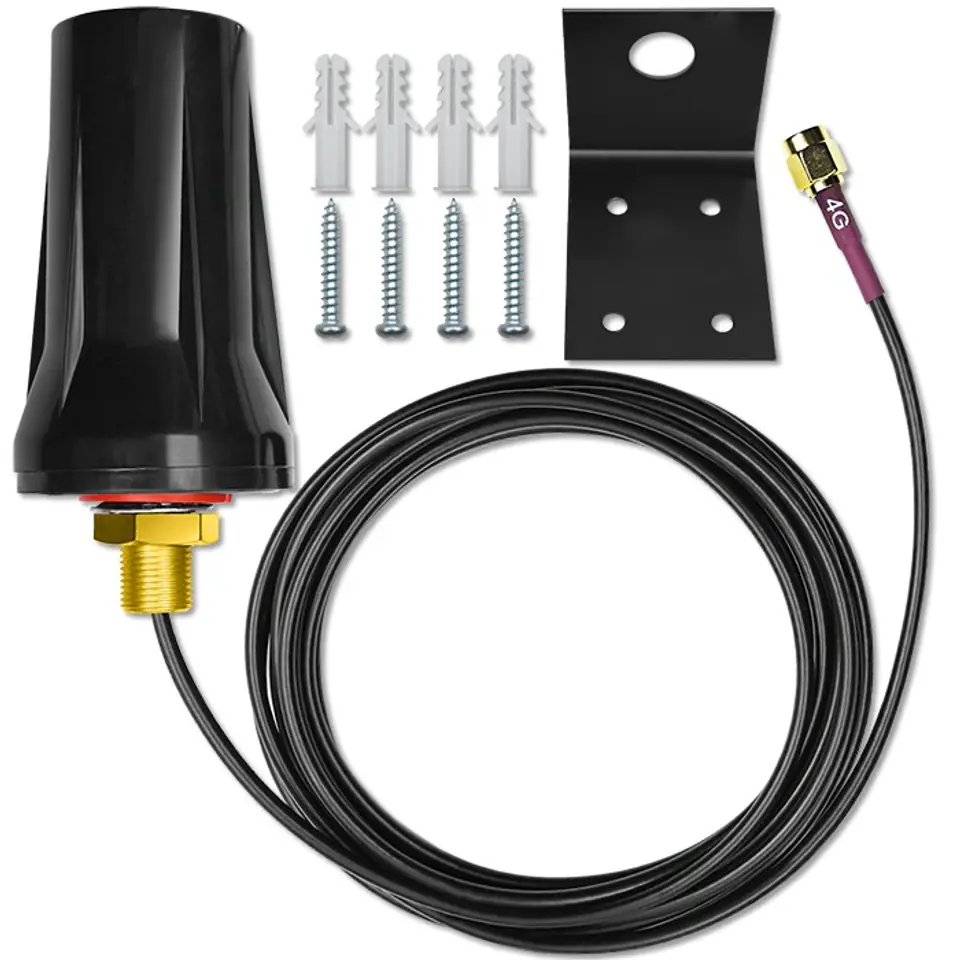 Qoltec 57042 4G LTE DUAL antenna | 7dBi | omnidirectional | outdoor at Wasserman.eu