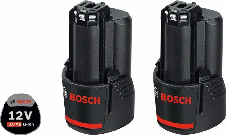 BOSCH BATTERY 12V 2x3.0Ah LI-ION at Wasserman.eu