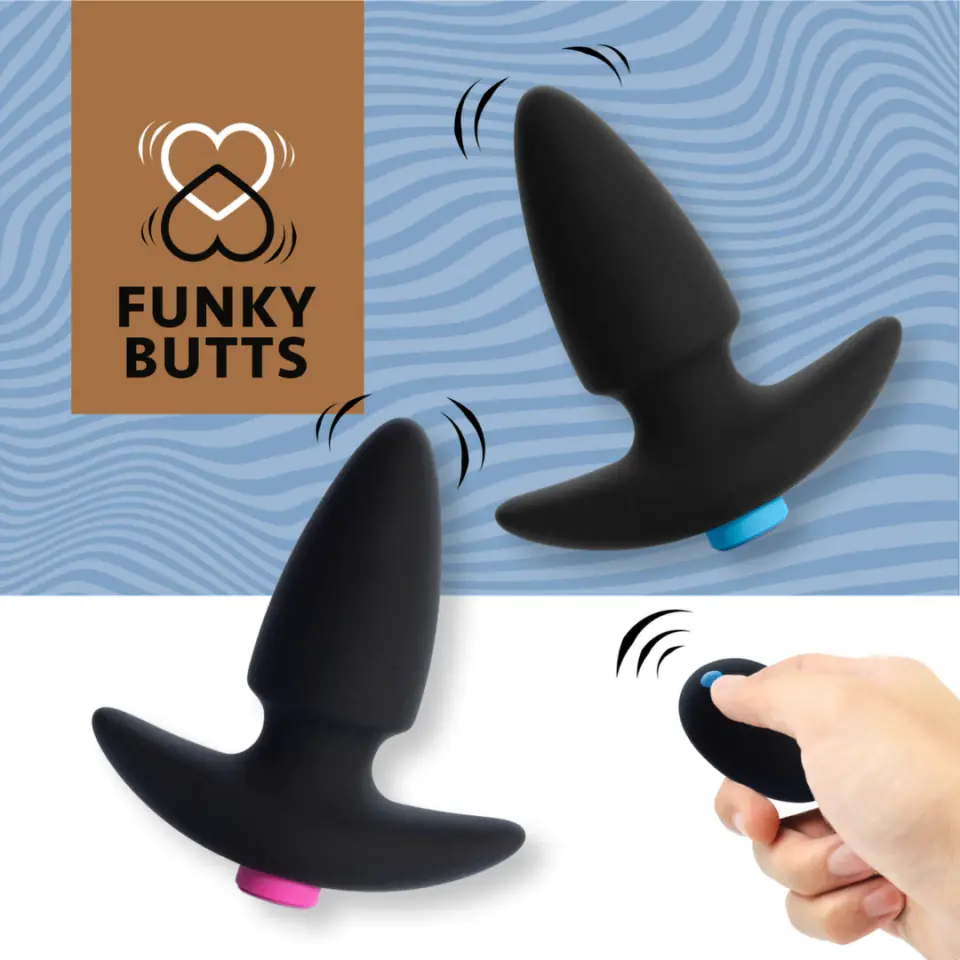 Zdalnie sterowane korki analne - FeelzToys FunkyButts w sklepie Wasserman.eu