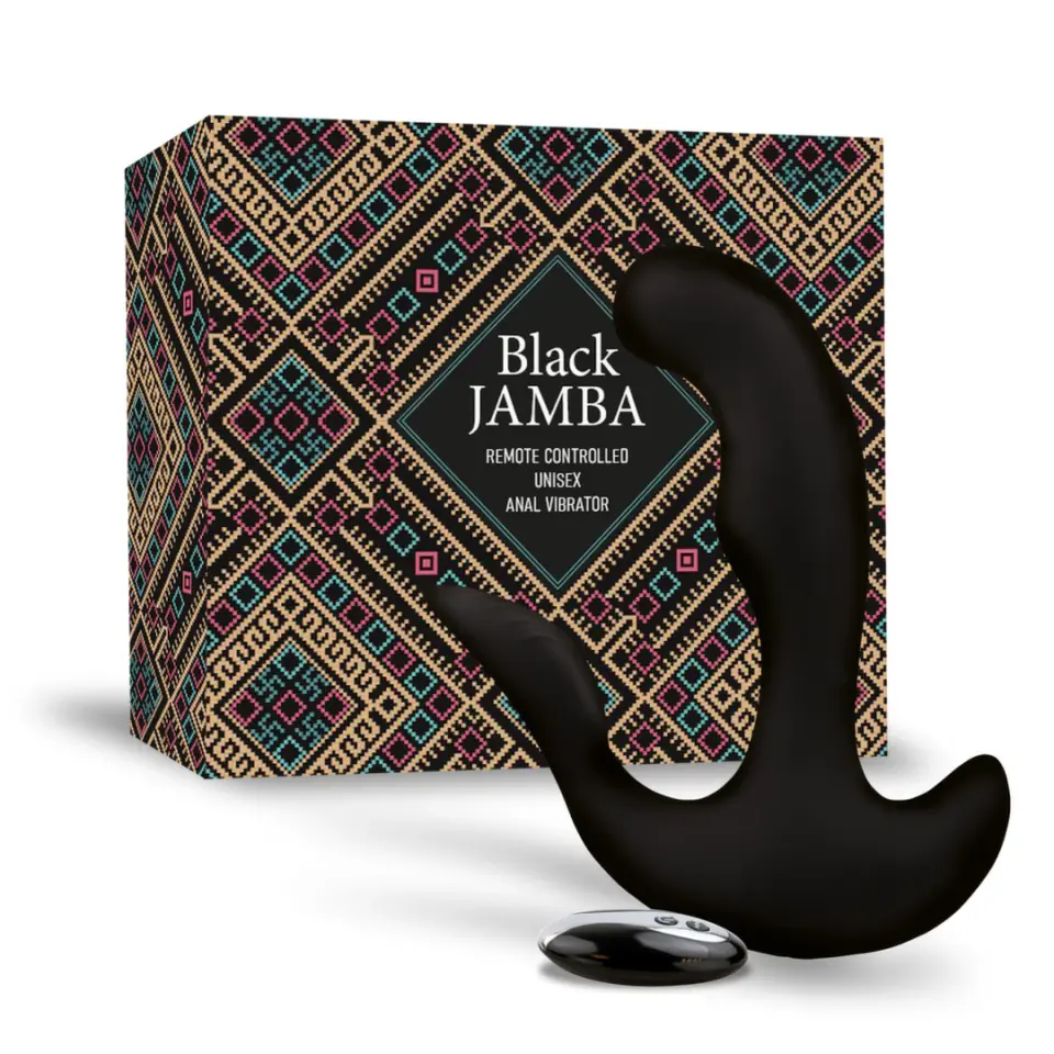 ⁨FeelzToys Black Jamba - uniwersalny masażer z funkcją grzania, czarny⁩ w sklepie Wasserman.eu