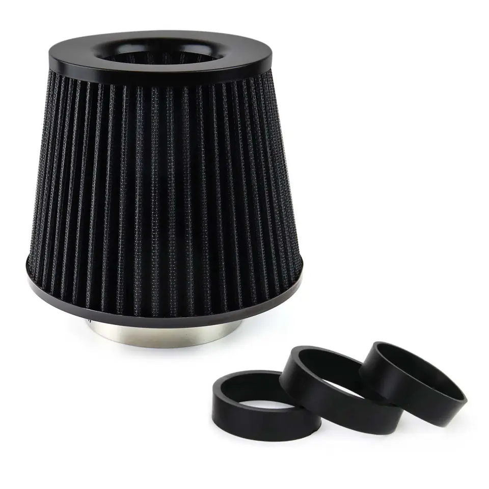 ⁨Conical air filter black + 3 adapters⁩ at Wasserman.eu