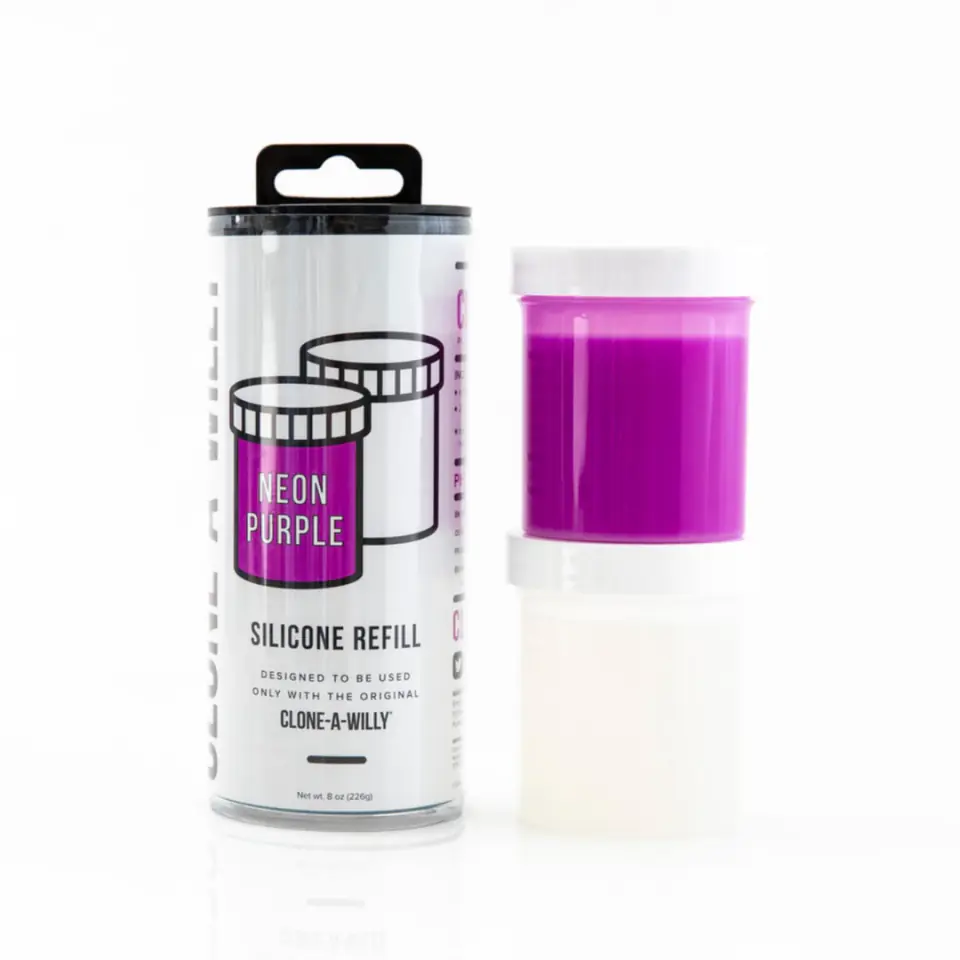 ⁨Clone A Willy Refill Neon Purple - silikon do form intymnych, fioletowy⁩ w sklepie Wasserman.eu