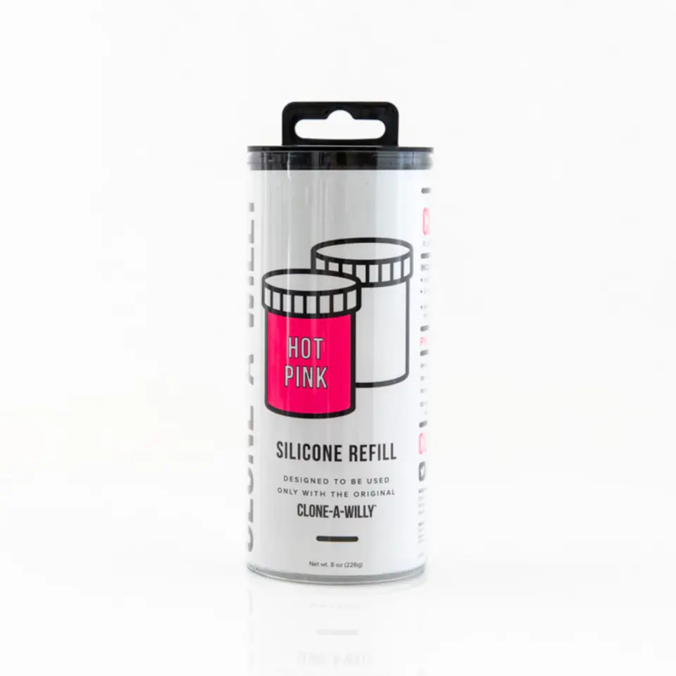 ⁨Zestaw uzupełniający do klonowania penisa - Clone A Willy Refill Hot Pink Silicone⁩ w sklepie Wasserman.eu