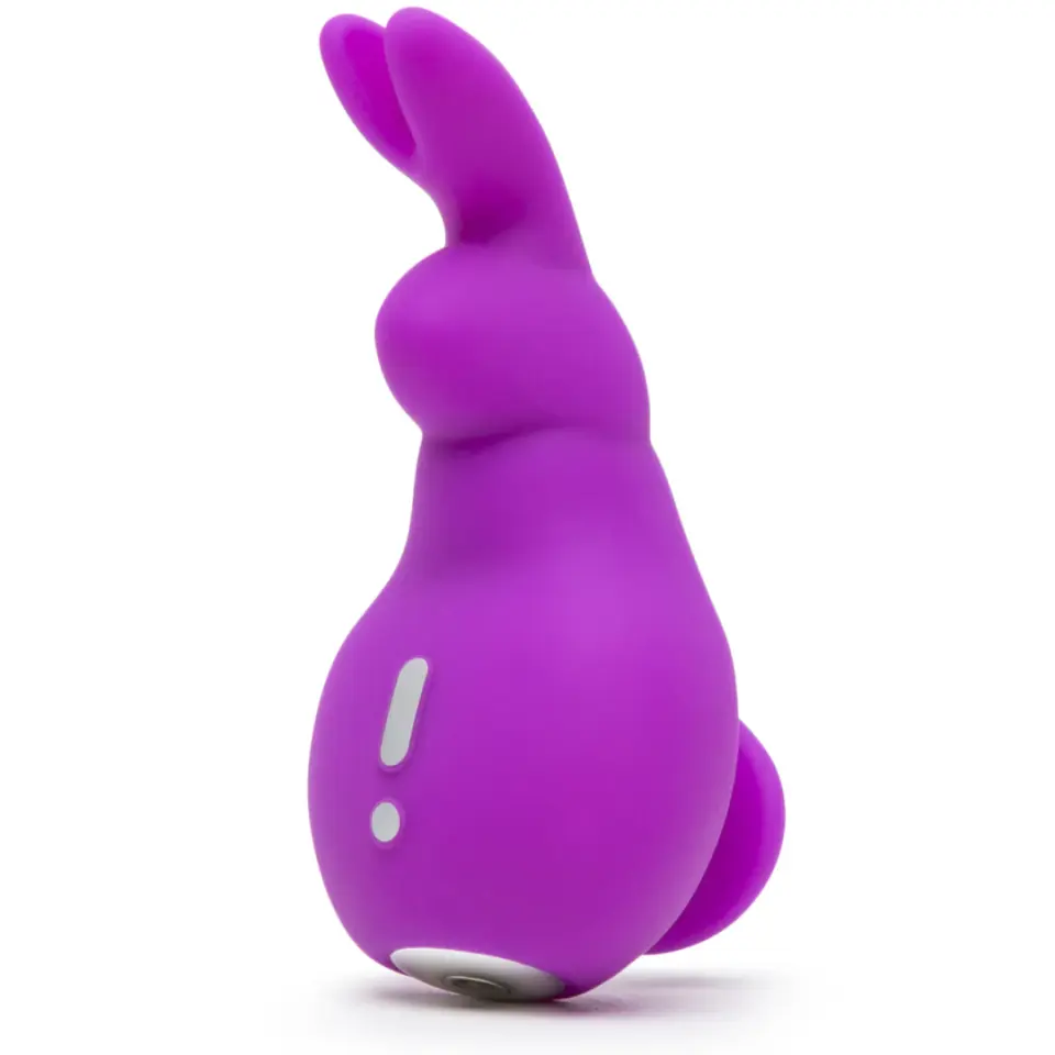 ⁨Happy Rabbit Mini Ears Purple - Kompaktowy masażer silikonowy USB⁩ w sklepie Wasserman.eu