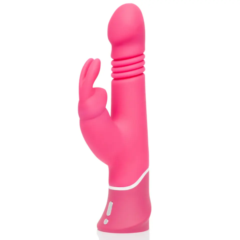 Happy Rabbit Thrusting Pink - Zaawansowany wibrator z systemem pulsacyjnym w sklepie Wasserman.eu