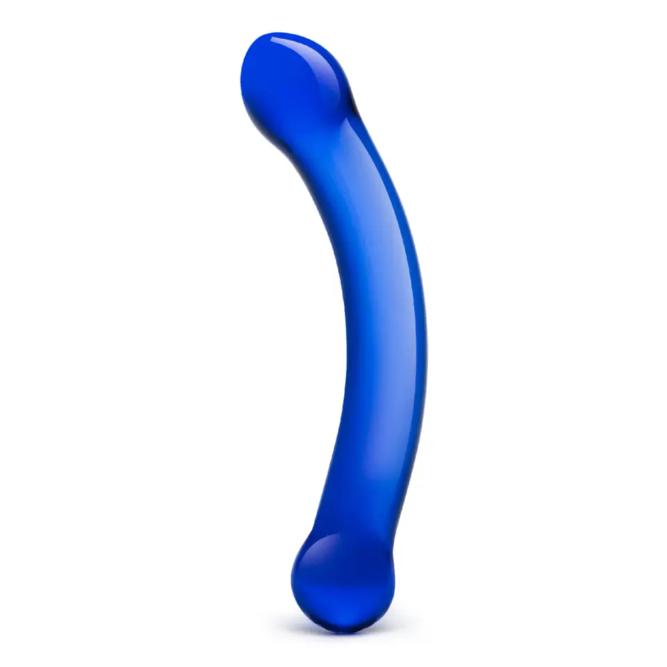 Glas Curved G-Spot Blue - szklany aplikator anatomiczny 15 cm w sklepie Wasserman.eu