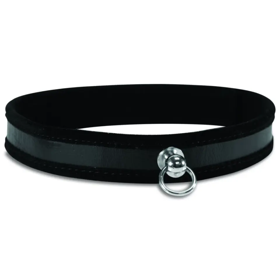 ⁨S&M Black Day Collar - stylowa obroża unisex, długość 48 cm⁩ w sklepie Wasserman.eu
