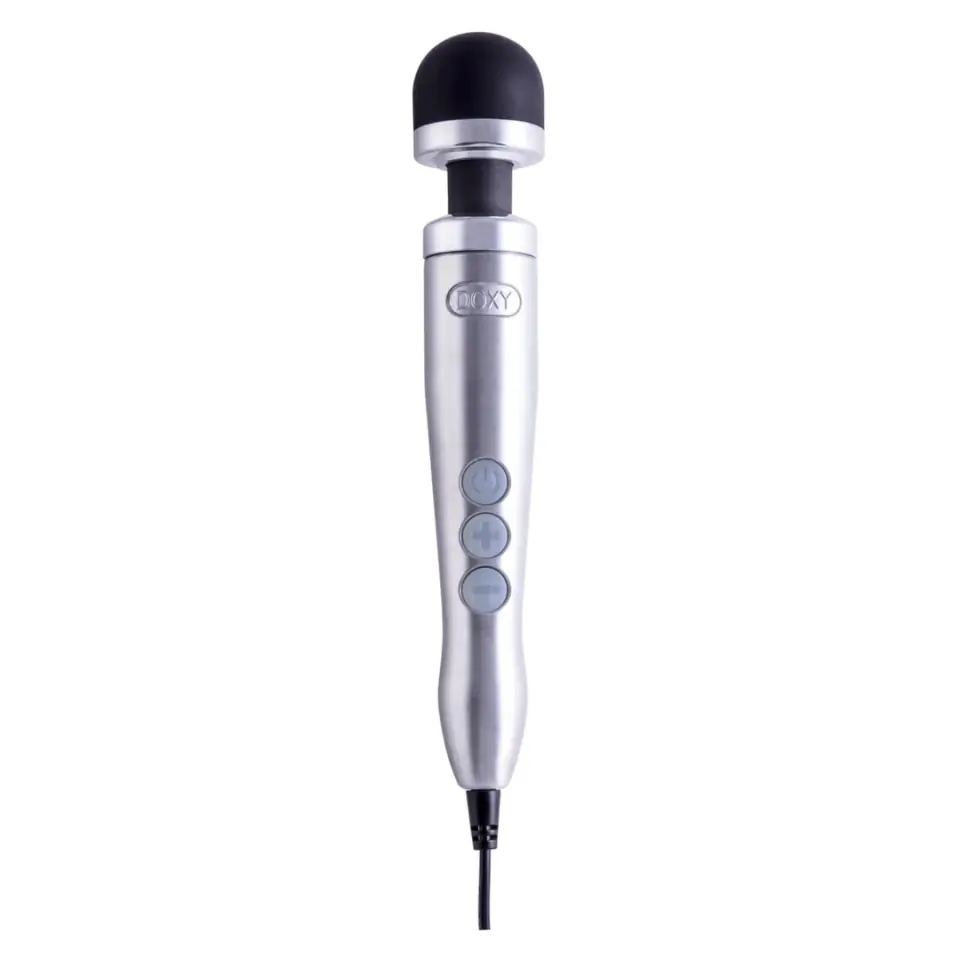 ⁨Doxy Die Cast 3 Wand Massager Silver - kompaktowy masażer aluminiowy⁩ w sklepie Wasserman.eu