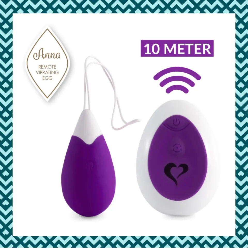 ⁨FeelzToys - Anna Vibrating Egg Remote Deep Purple⁩ at Wasserman.eu