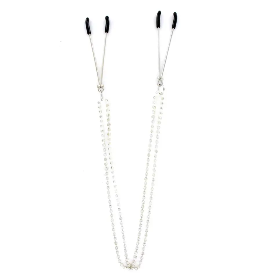 ⁨Sportsheets Sincerely Bling Nipple Clips zaciski z cyrkoniami 50,8 cm⁩ w sklepie Wasserman.eu