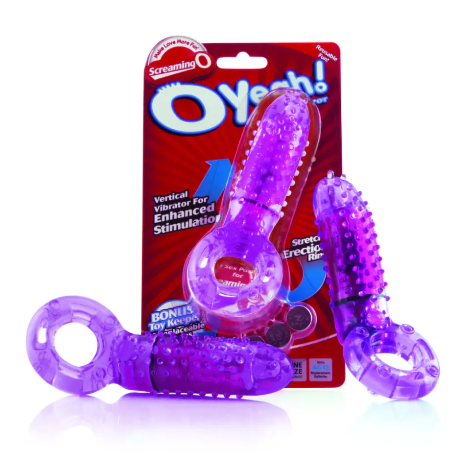⁨The Screaming O Oyeah Purple - pierścień wibrujący silikonowy fioletowy⁩ w sklepie Wasserman.eu