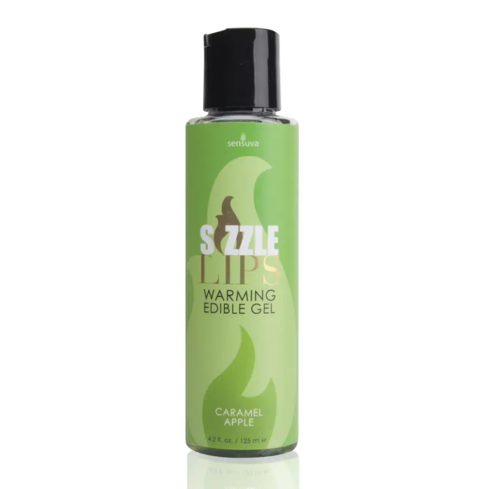 ⁨Sensuva Sizzle Lips żel rozgrzewający jadalny karmel jabłko 125 ml⁩ w sklepie Wasserman.eu