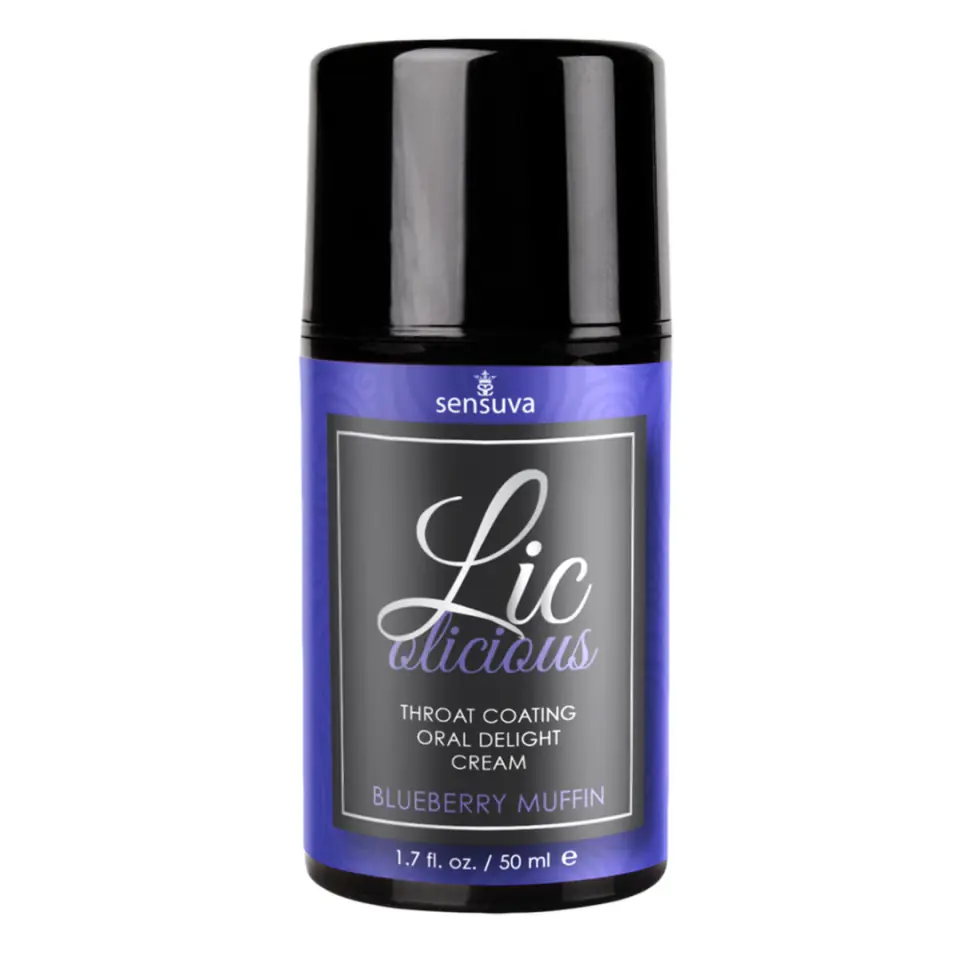 ⁨Sensuva Lic-o-licious Blueberry Muffin 50ml - krem smakowy jagodowy⁩ w sklepie Wasserman.eu